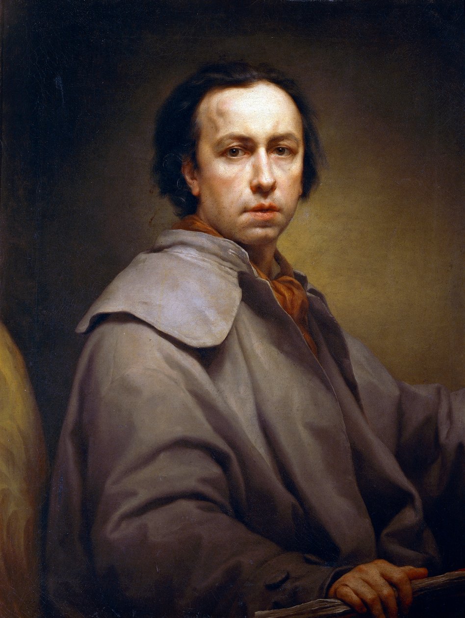 Zelfportret, circa 1776 door Anton Raphael Mengs