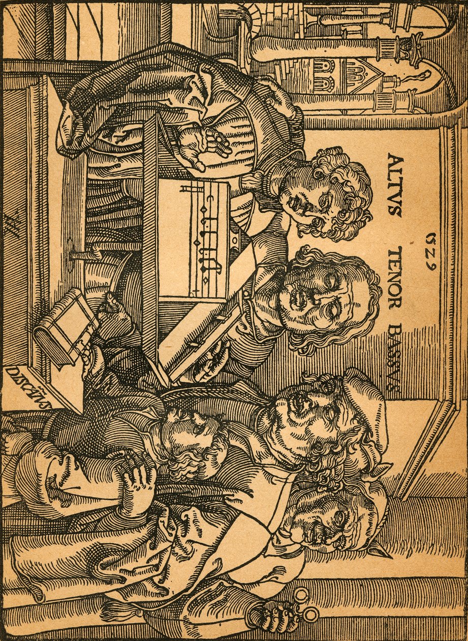Een zeldzame houtsnede door Anton Von Worms Anton Woensam, 1899 door Anton Woensam