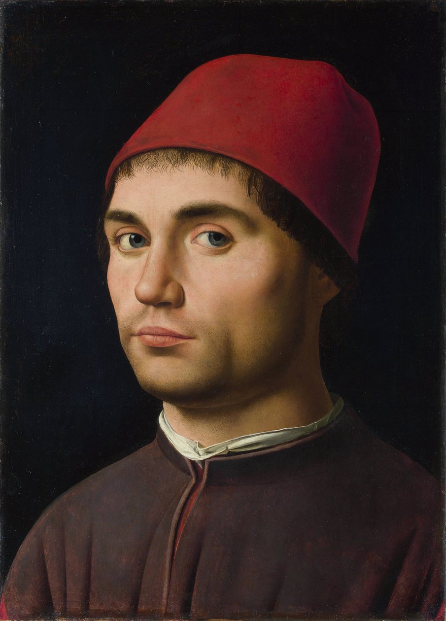 Portret van een man, ca. 1475 door Antonello da Messina