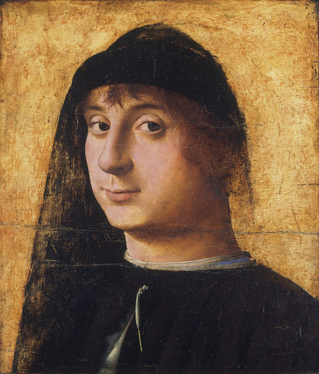 Portret van een jonge heer door Antonello da Messina