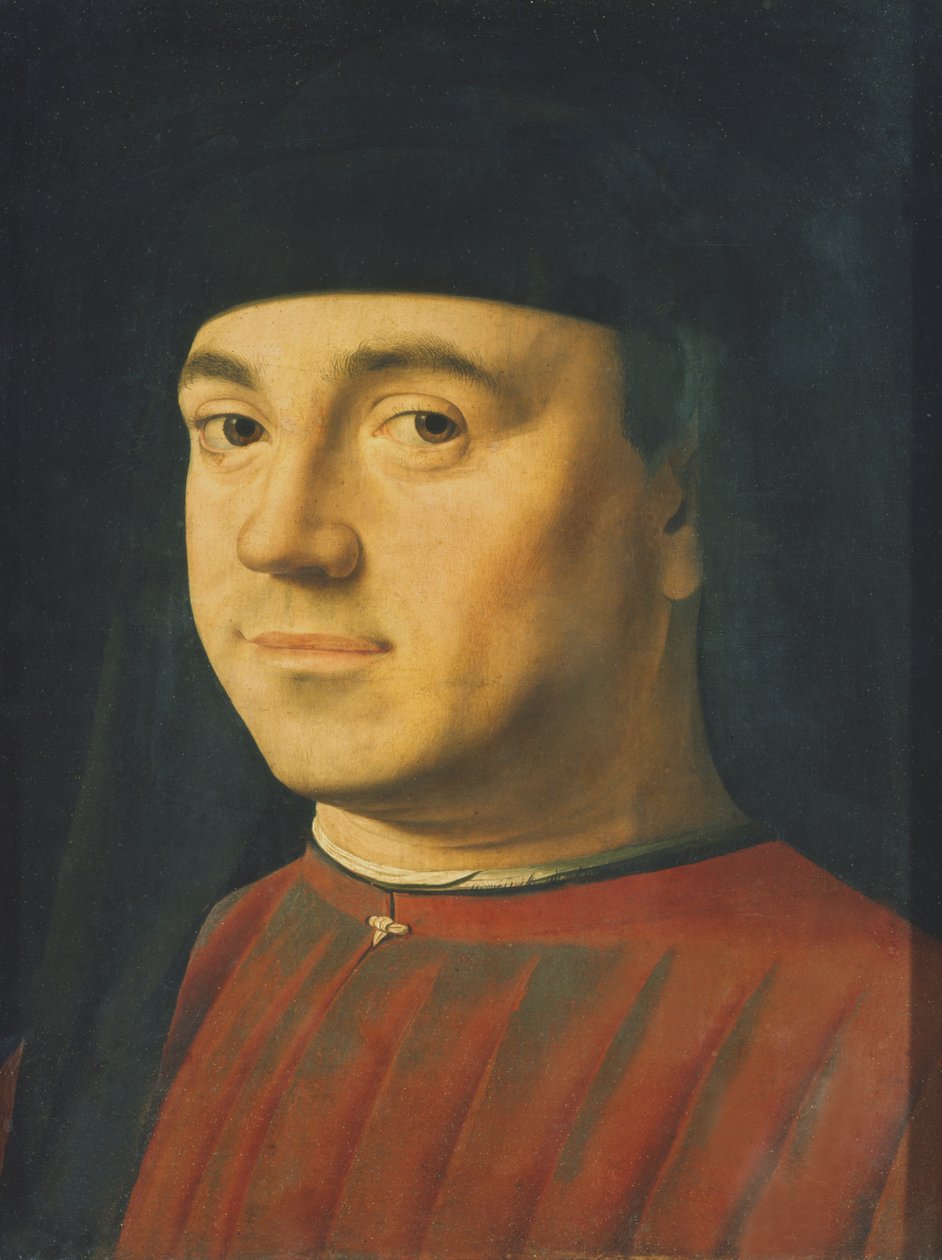Portret van een man door Antonello da Messina