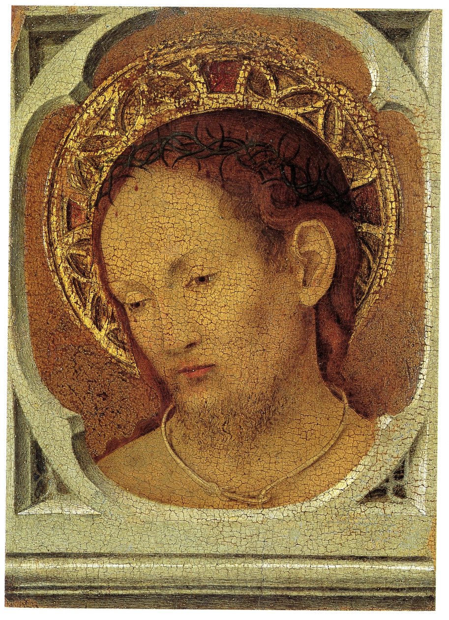 regionaal museum van messina, antonello da messina, madonna met kind en christus in medelijden 02 door Antonello da Messina