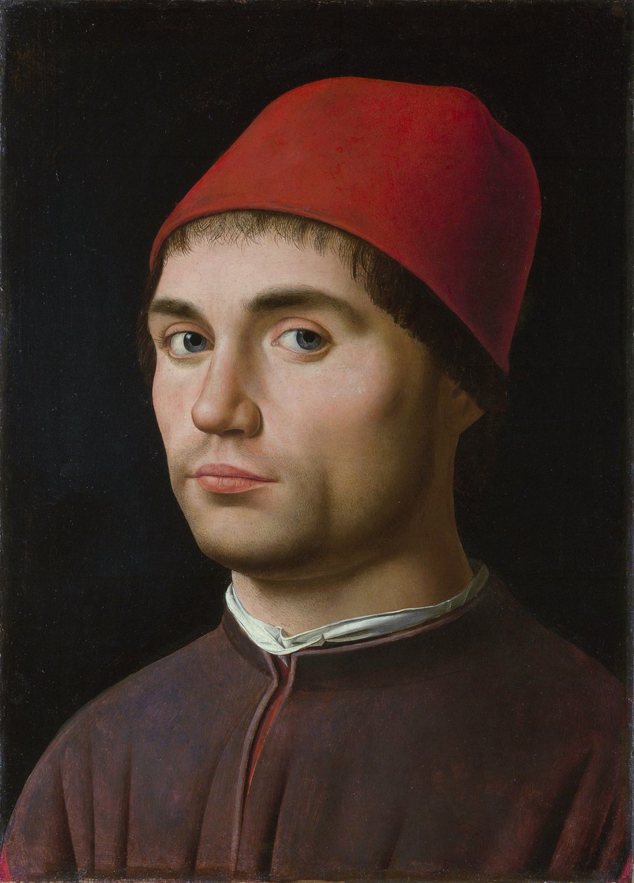Portret van een man door Antonello da Messina
