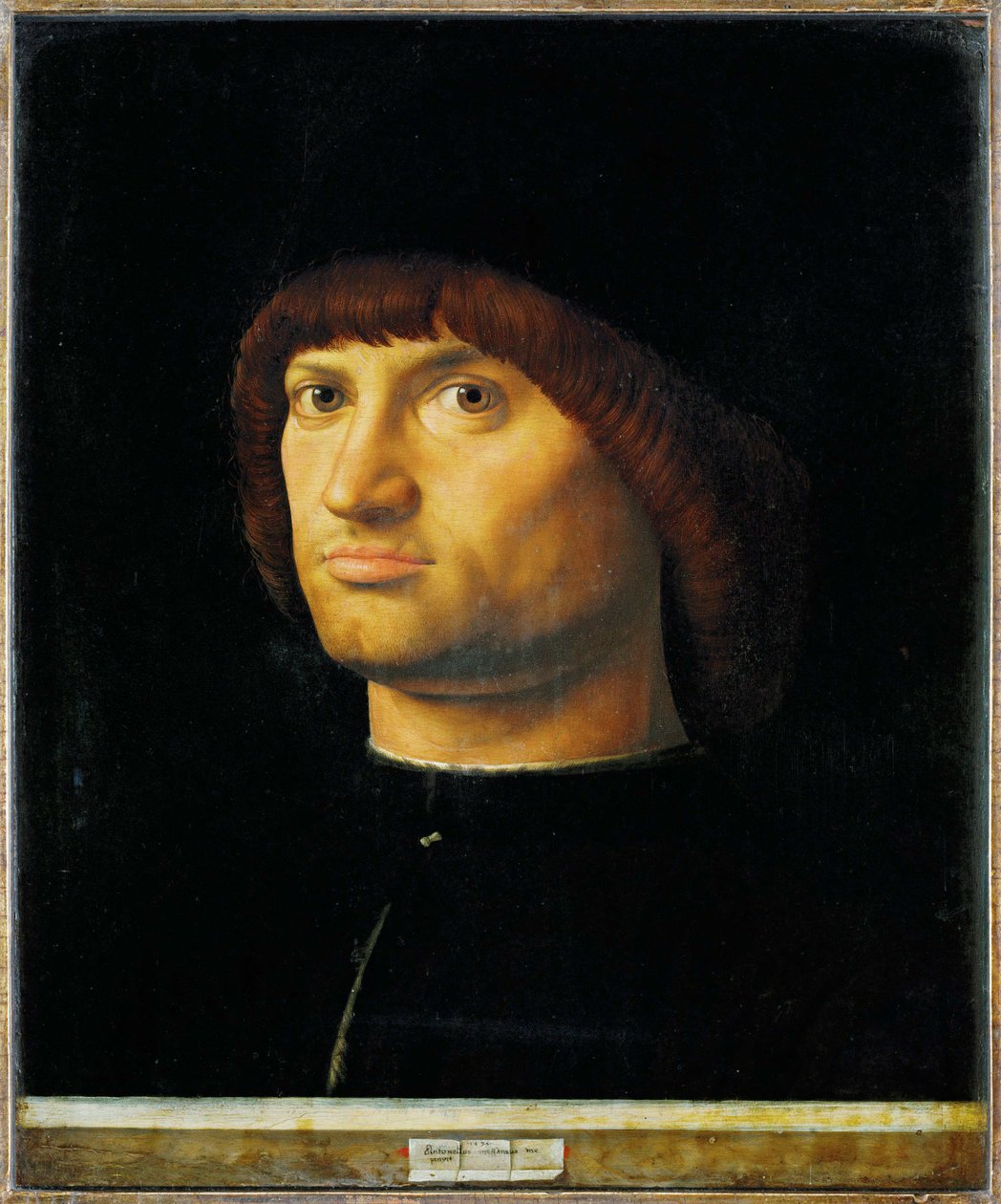 Portret van een man, Il Condottiere door Antonello da Messina