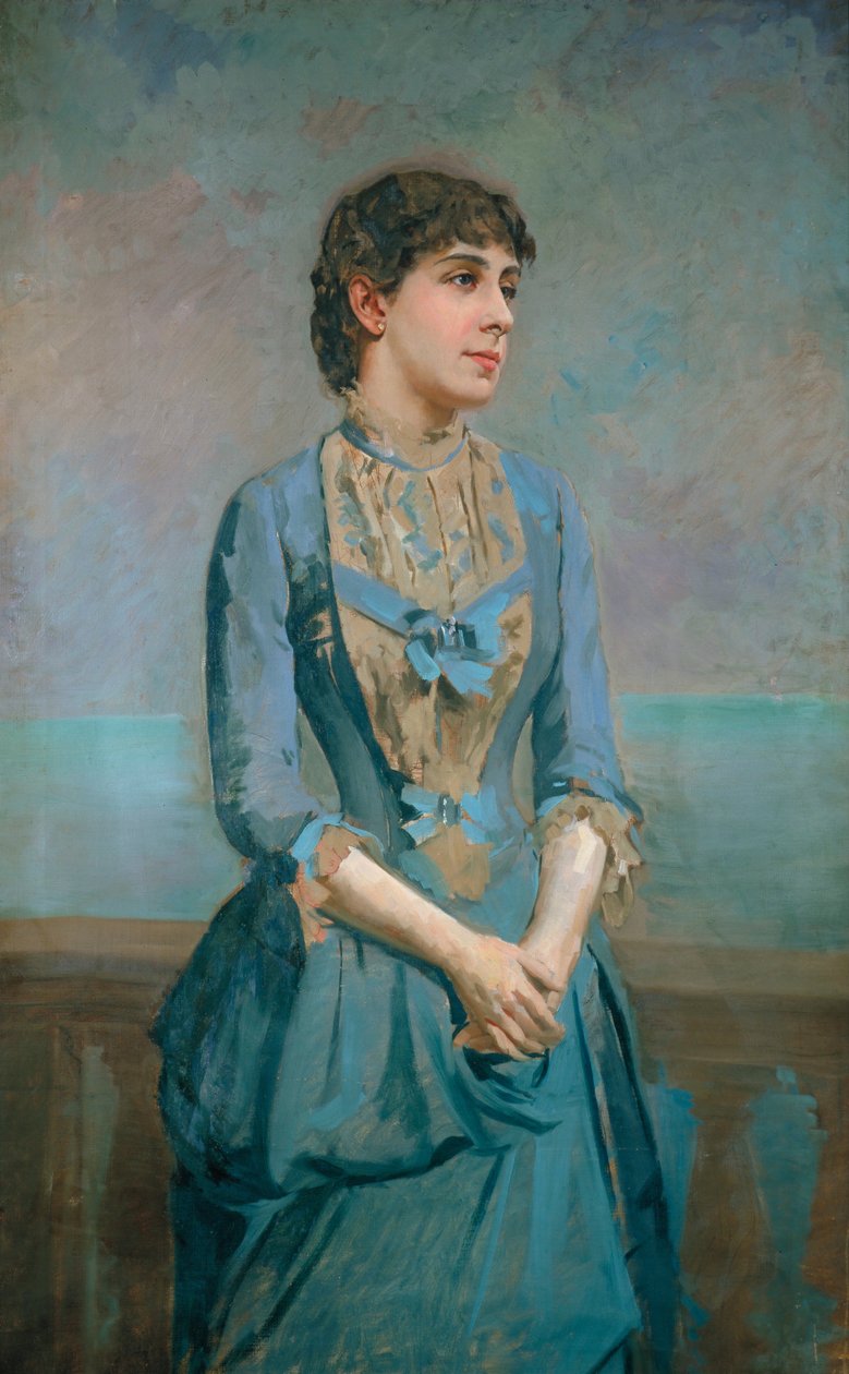 Portret van Lluïsa Dulce i Tresserra, markiezin van Castellflorite door Antoni Caba