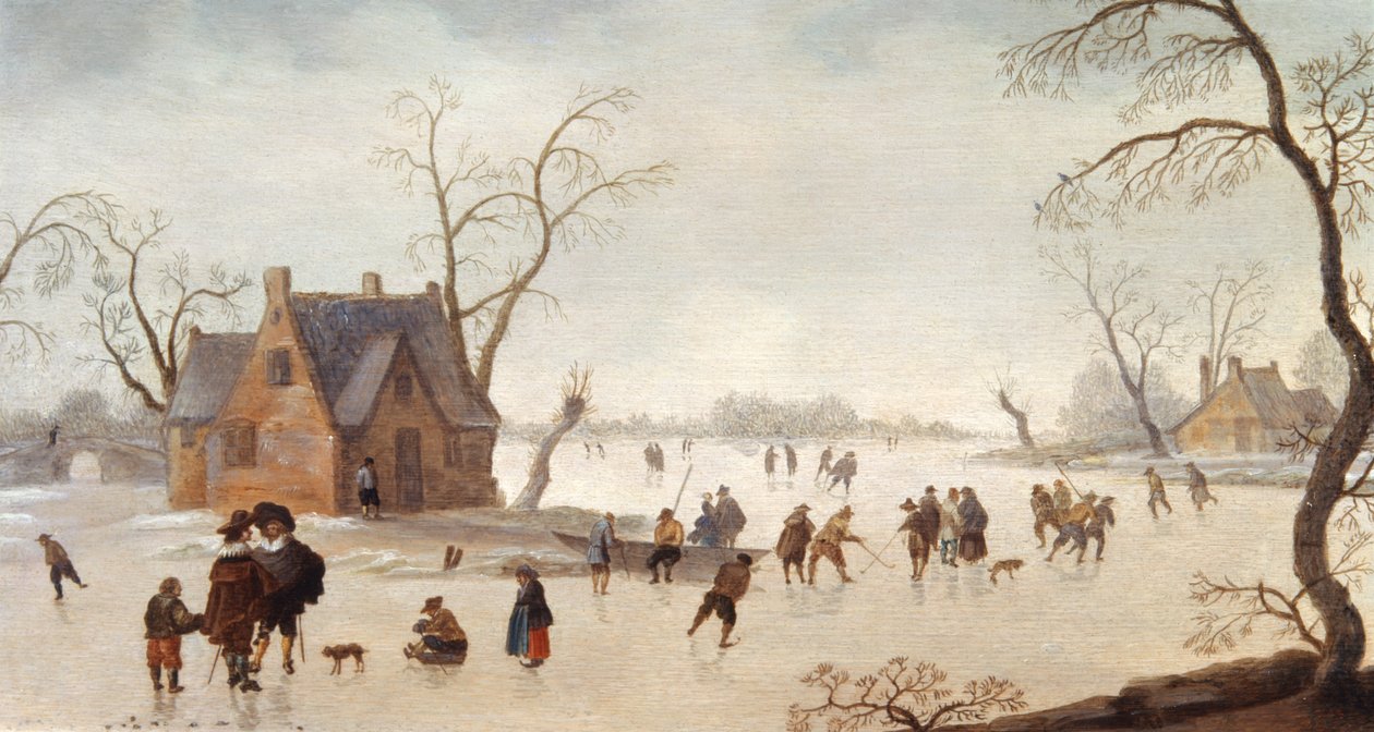 Winterscène door Antoni Verstralen