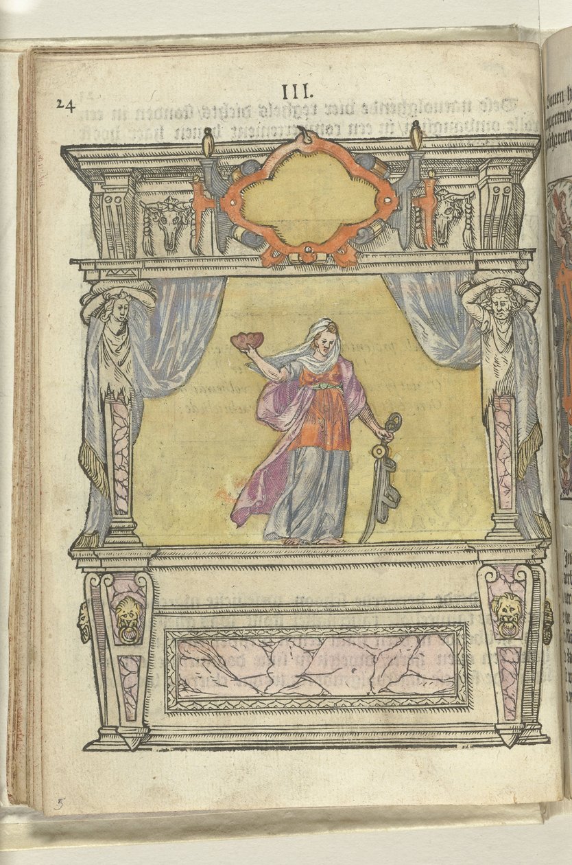 Toneel met personificatie van Reden, 1578 door Antoni van Leest