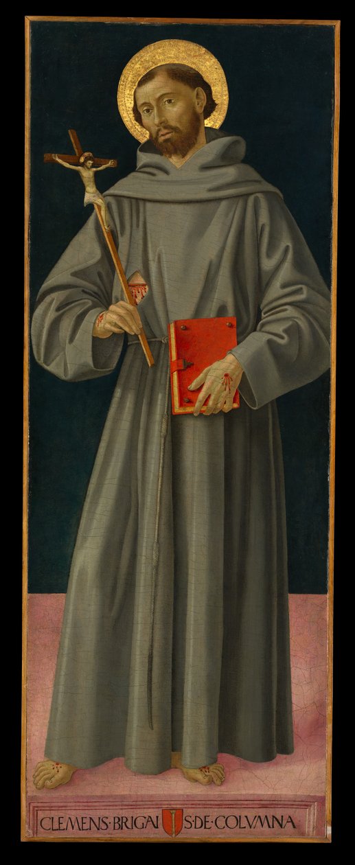 Antoniazzo Romano - Franciscus van Assisi, ca. 1480-81 door Antoniazzo Romano
