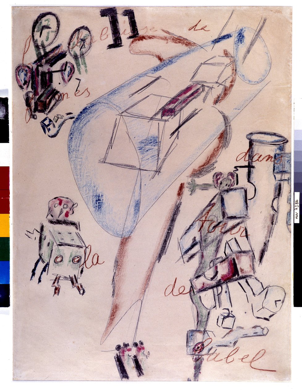 La bouillabaisse de formes dans la tour de Babel, februari 1946 door Antonin Artaud