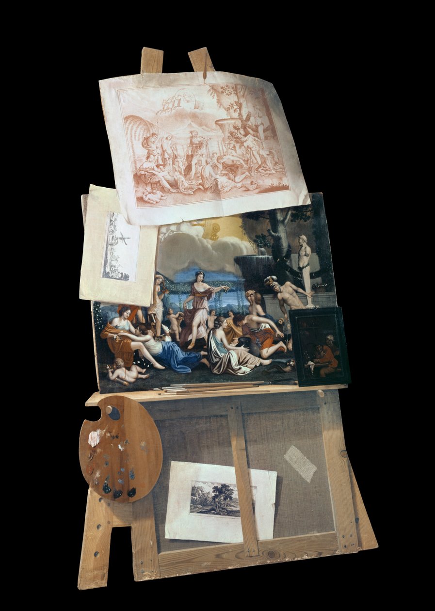 De ezel van de schilder, 1686 door Antonio Forbera