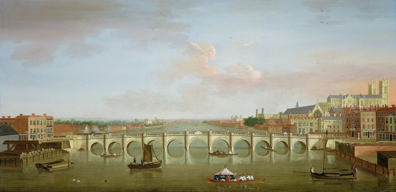Westminster Bridge door Antonio Joli