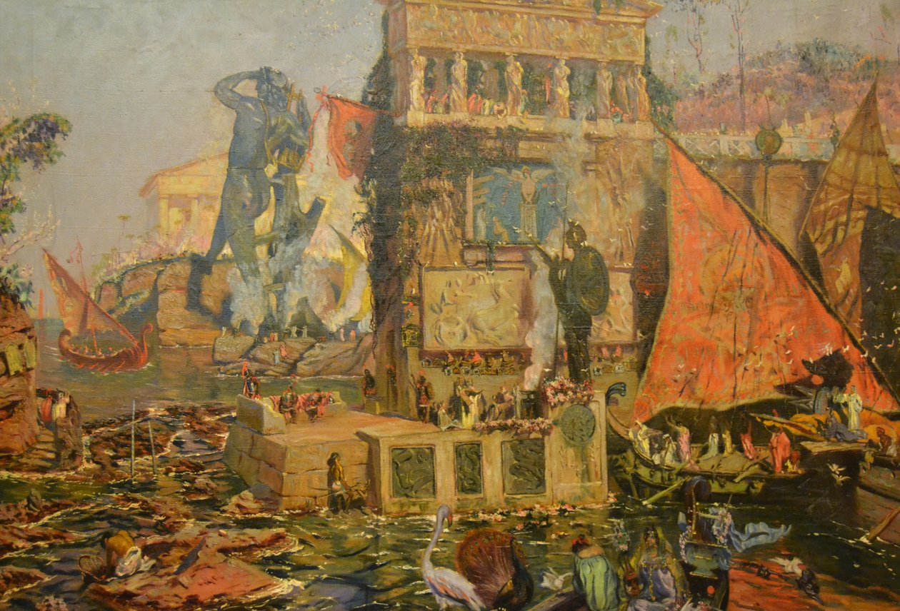 De kolos van Rhodos door Antonio Munoz Degrain
