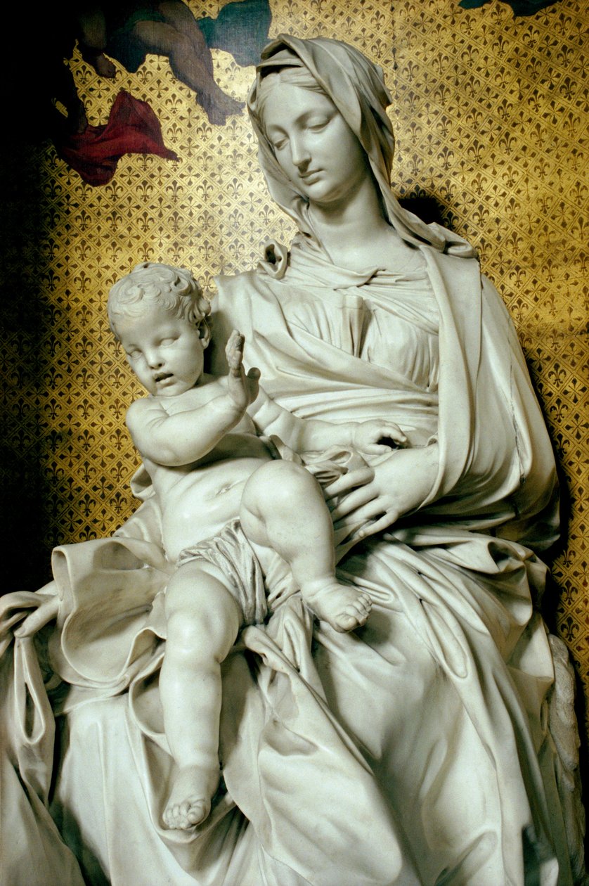 Maagd en kind, 1640 door Antonio Raggi