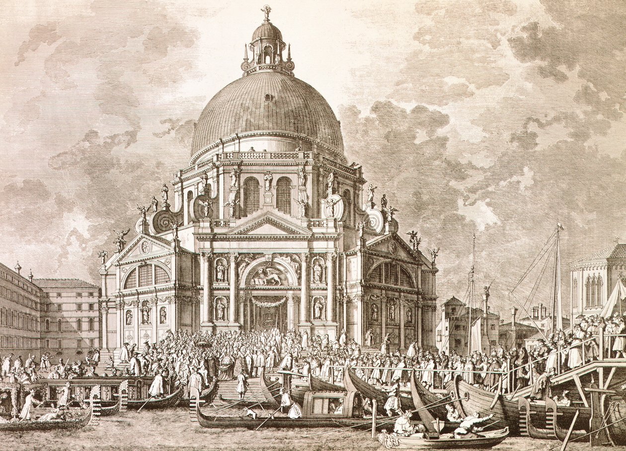 Hertogelijke festiviteiten, Doge en Signoria van Venetië op het jaarlijkse feest van Onze-Lieve-Vrouw van Gezondheid door Antonio (after) Canaletto