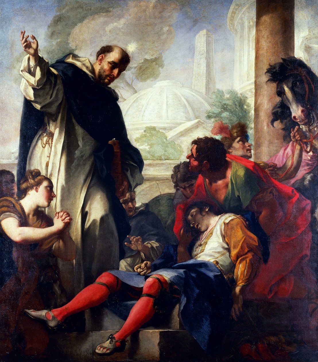 Italiaans: Mirakel van St. Dominicus Mirakel van St. Dominicus door Antonio Balestra