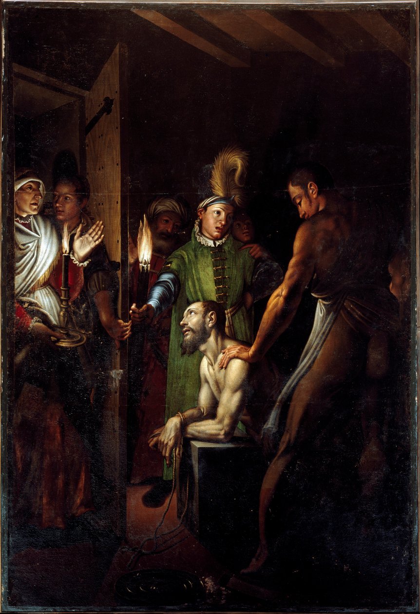 De onthoofding van Johannes de Doper door Antonio Campi