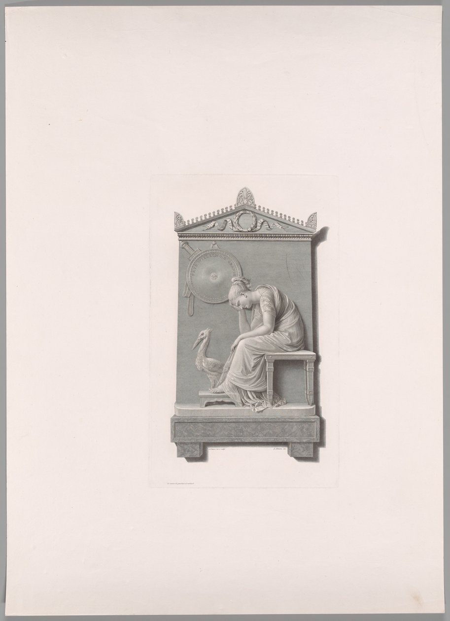 Grafmonument van Prins Willem van Oranje Nassau, uit Oeuvre de Canova door Antonio Canova