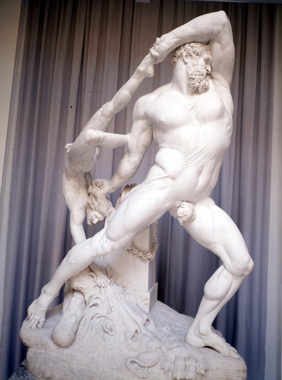 Hercules en Lycas door Antonio Canova