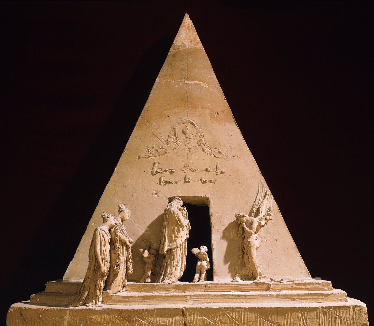 Monument voor Titiaan door Antonio Canova, terracotta model door Antonio Canova