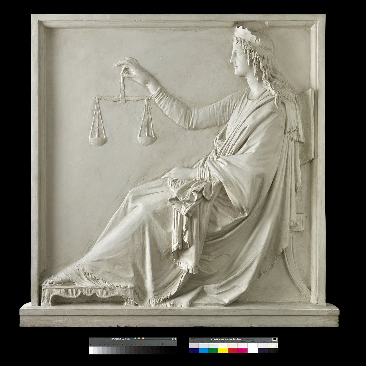 De Gerechtigheid (gips) door Antonio Canova