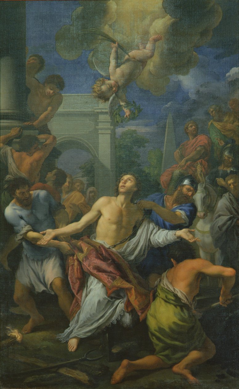 Het martelaarschap van St. Lawrence door Antonio Domenico Gabbiani