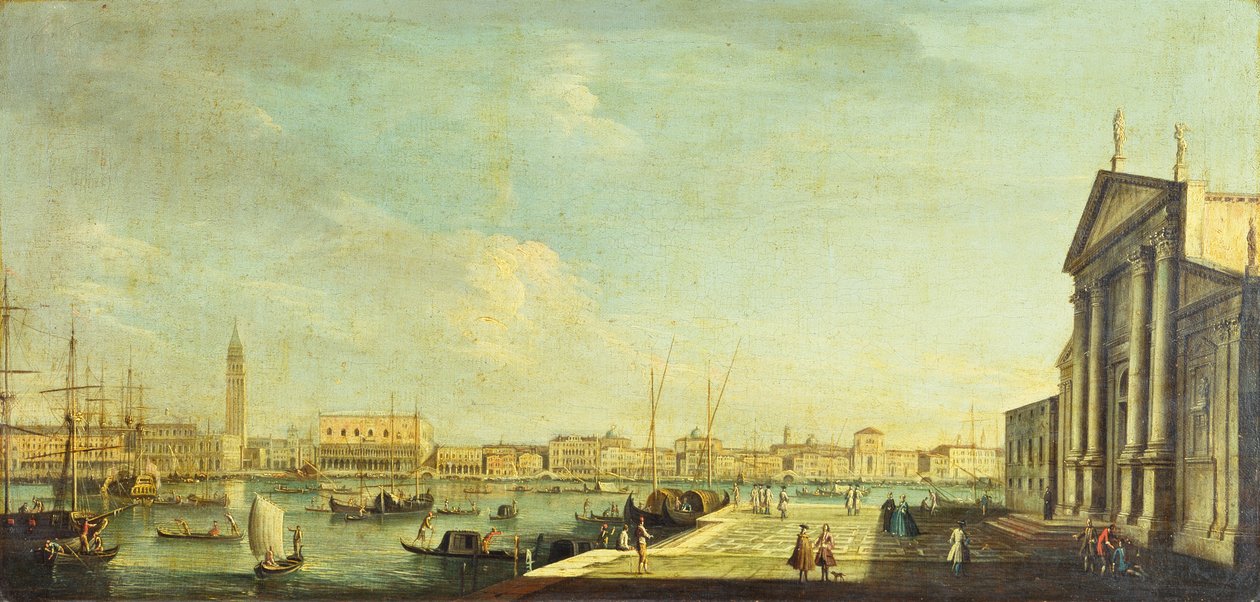 Het Bacino di San Marco, Venetië door Antonio Joli