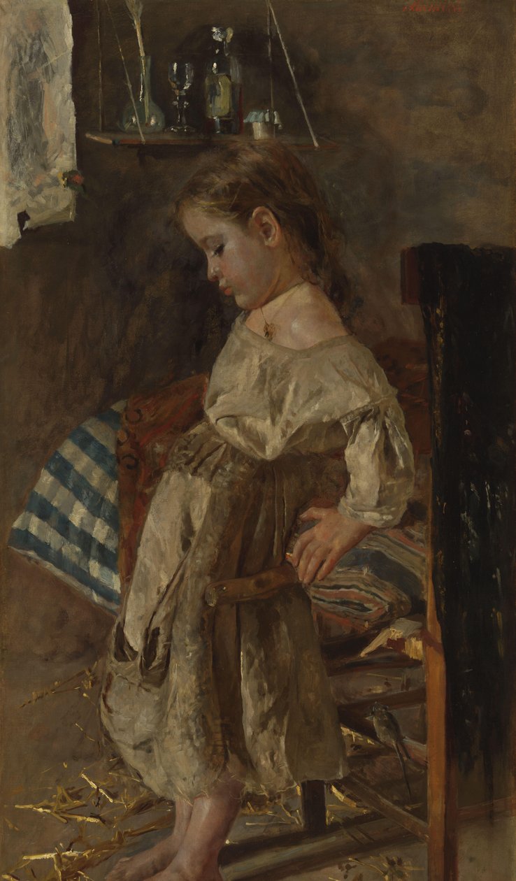 Het arme kind door Antonio Mancini