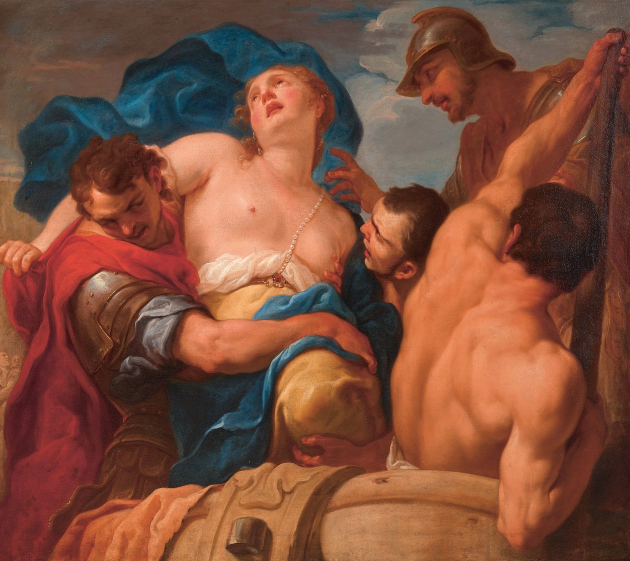 De ontvoering van Helena, ca. 1695 door Antonio Molinari