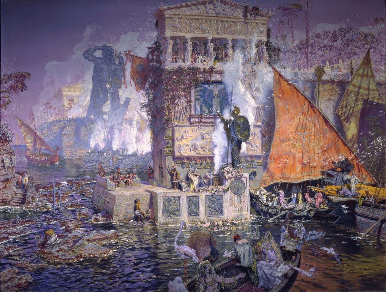 De kolos van Rhodos door Antonio Munoz Degrain