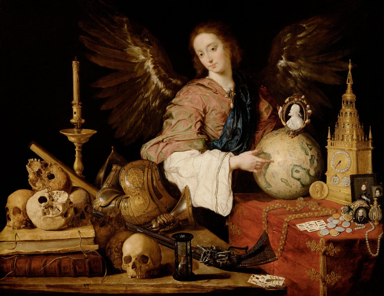Allegorie van de ijdelheid (detail) door Antonio Pereda y Salgado