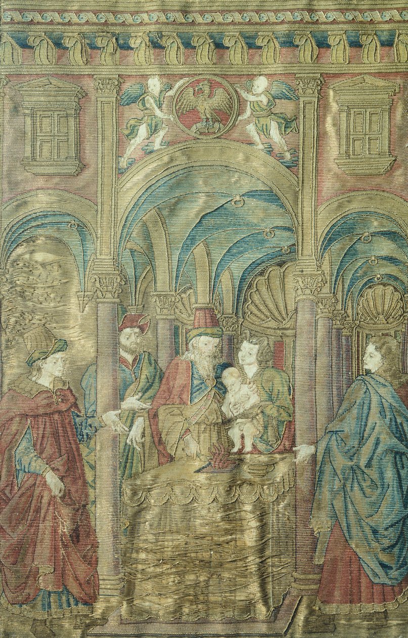 Besnijdenis van St. Johannes de Doper, geborduurde gewaden door Antonio Pollaiuolo