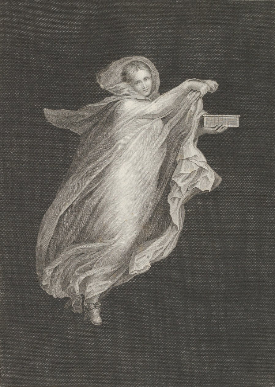 Een bacchante met een kapmantel en een doos in haar linkerhand, ca. 1795-ca. 1820 door Antonio Ricciani