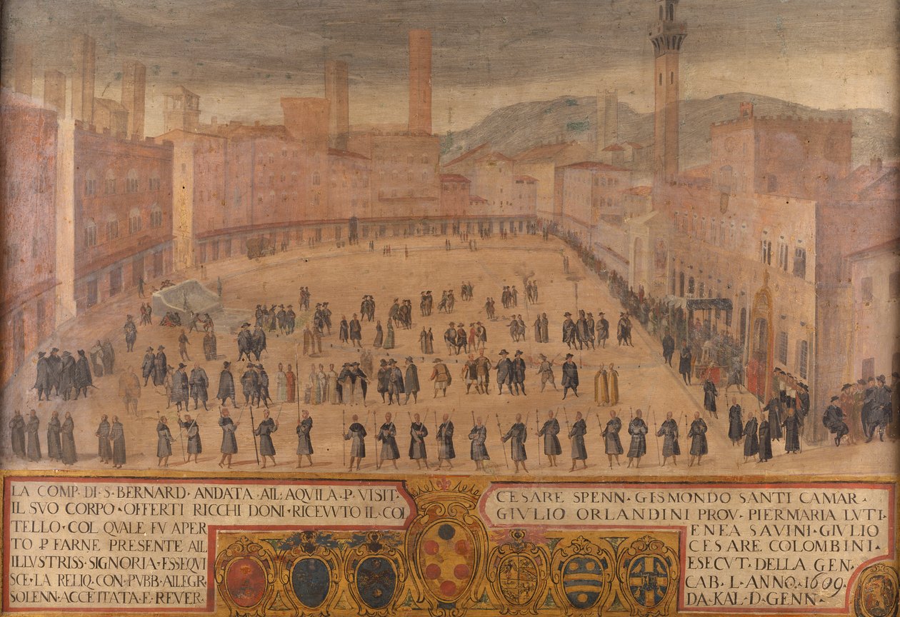 De terugkeer van de Compagnie van Sint Bernardino uit L