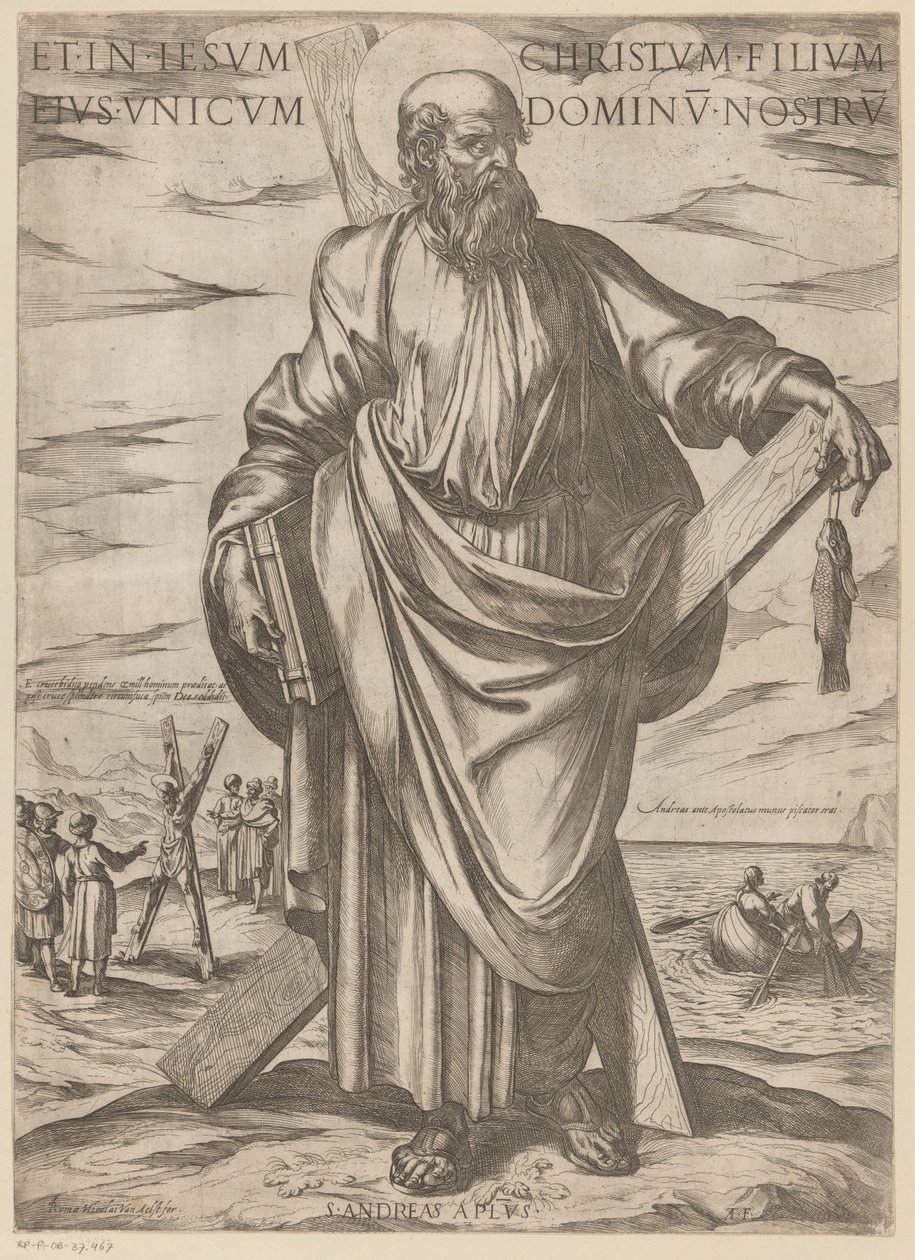 De heilige Andreas door Antonio Tempesta