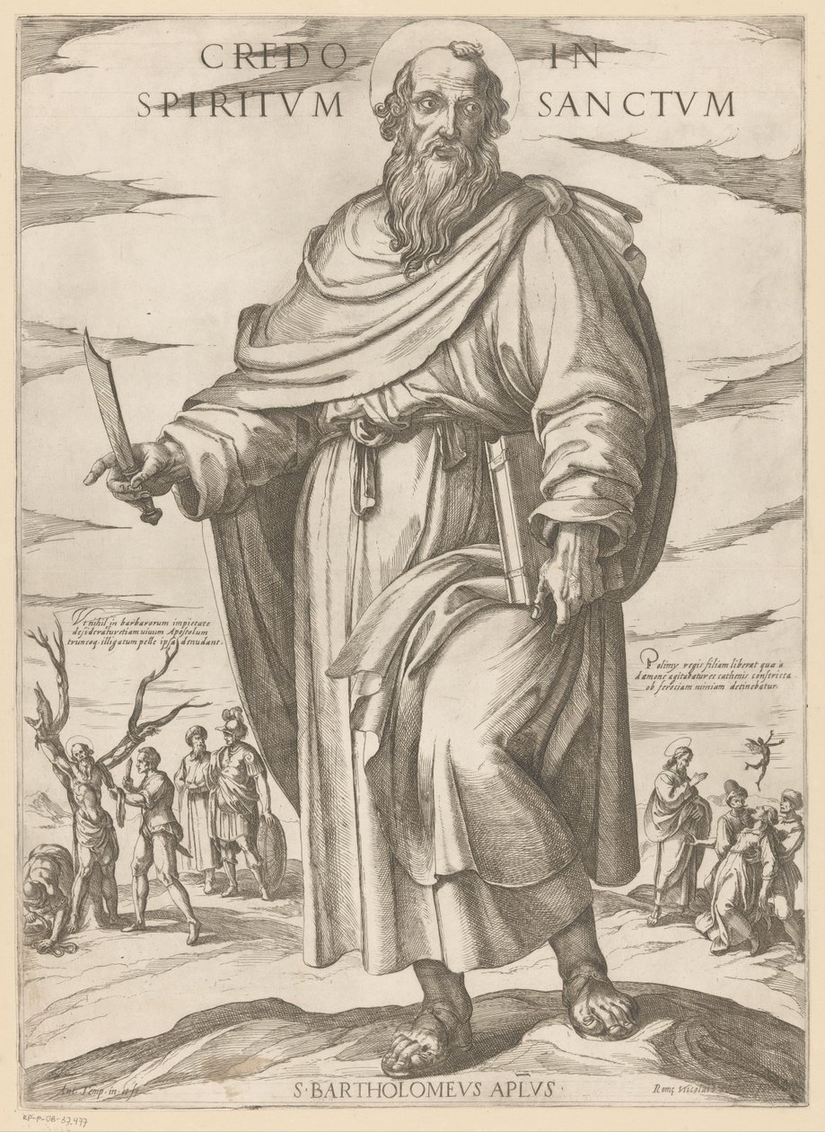 De heilige Bartolomeüs door Antonio Tempesta
