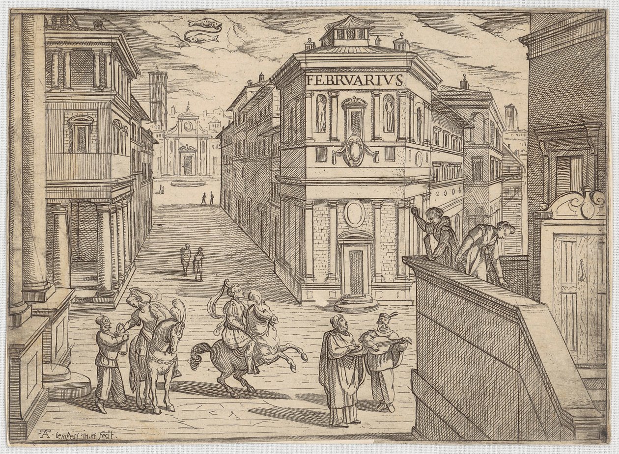 Februari door Antonio Tempesta