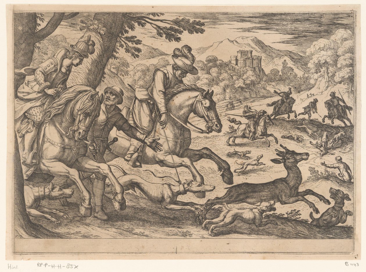 Jacht op herten (deel 6) door Antonio Tempesta
