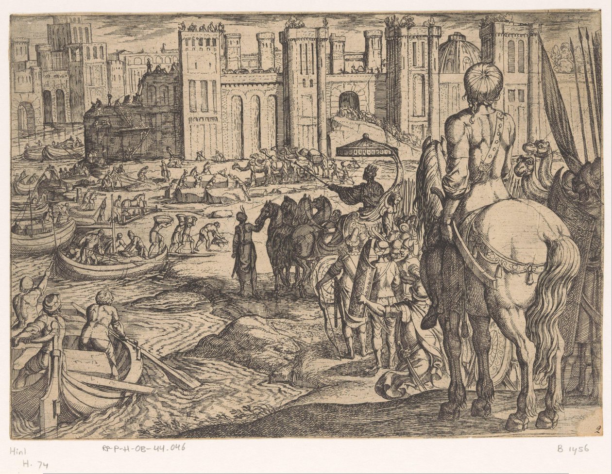 Muren van Babylon door Antonio Tempesta