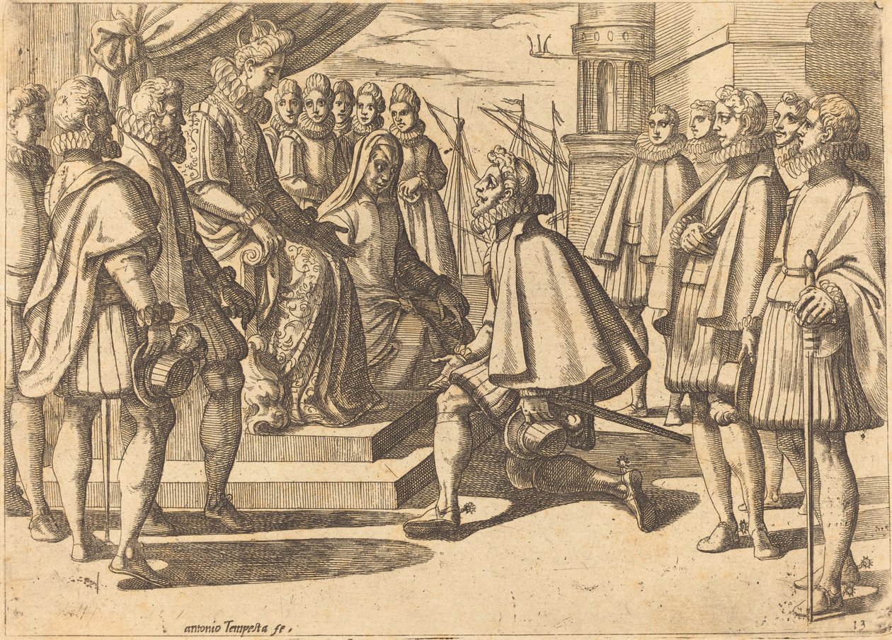 Spaanse Hertog voor Margaretha van Oostenrijk door Antonio Tempesta