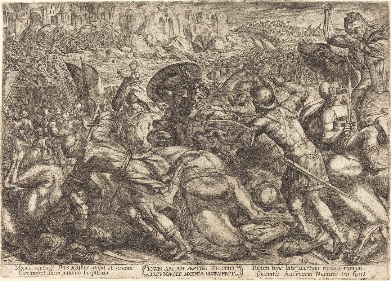 De inname van de stad Jericho door Antonio Tempesta