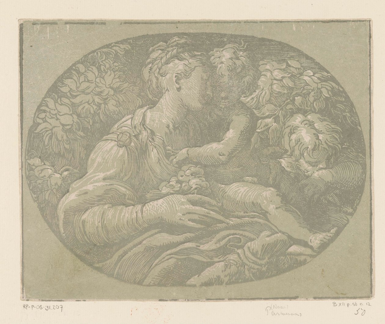 Maria met Kind en Johannes de Doper door Antonio da Trento