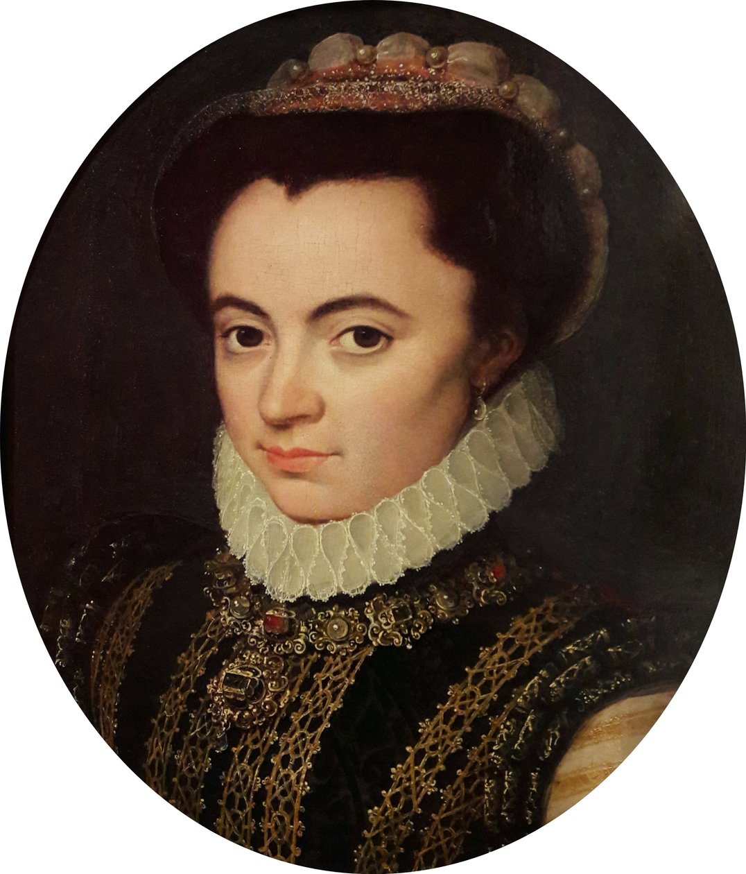 Portret van Maria van Portugal, hertogin van Parma (1538-1577) door Antonis Mor