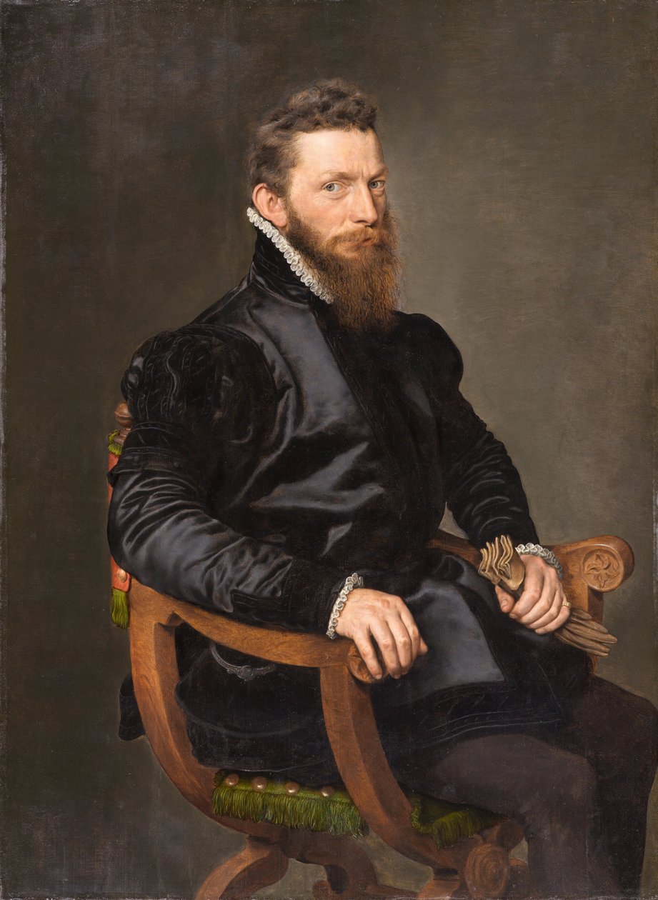 Portret van een heer door Antonis Mor