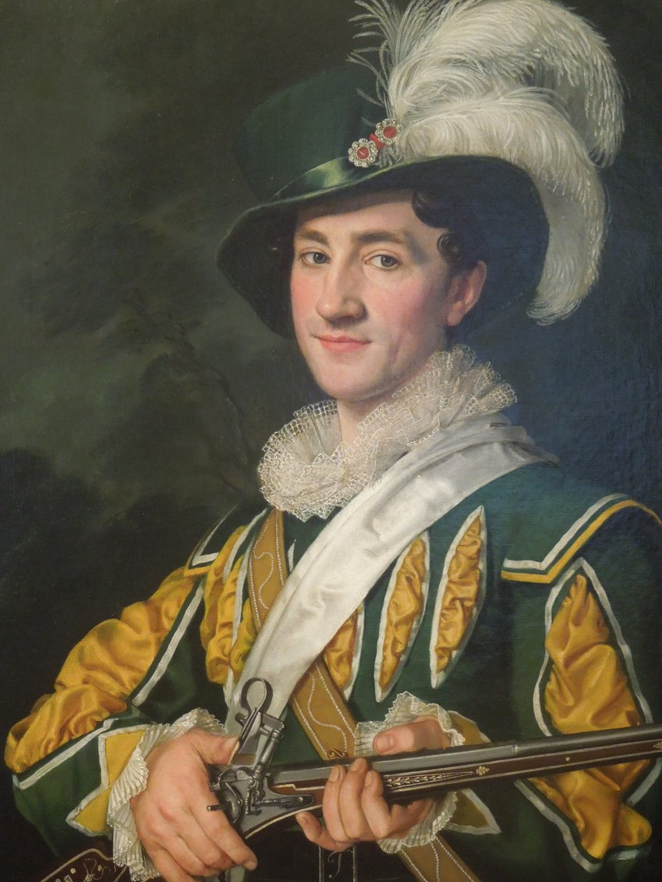 Alois Jelen in de rol van Max uit Der Freischütz (1826) door Antonin Machek