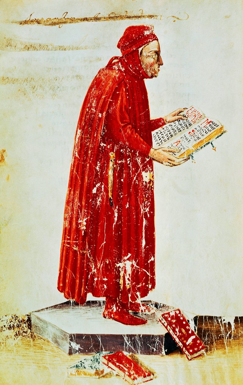 Portret van Lino Coluccio Salutati (Stignano) door Apollonio di Giovanni di Tommaso