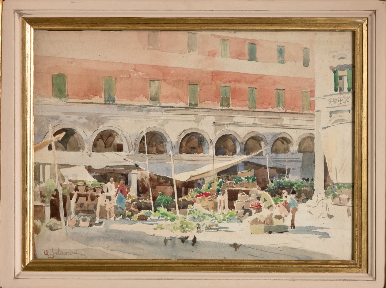 Fruitmarkt door Arcangelo Salvarani