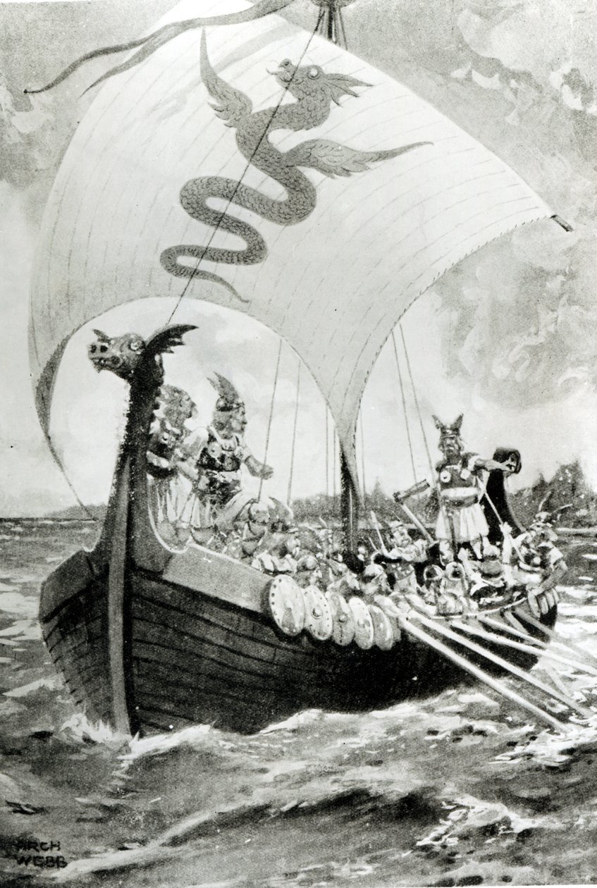 Vikingovervallers door Archibald Webb