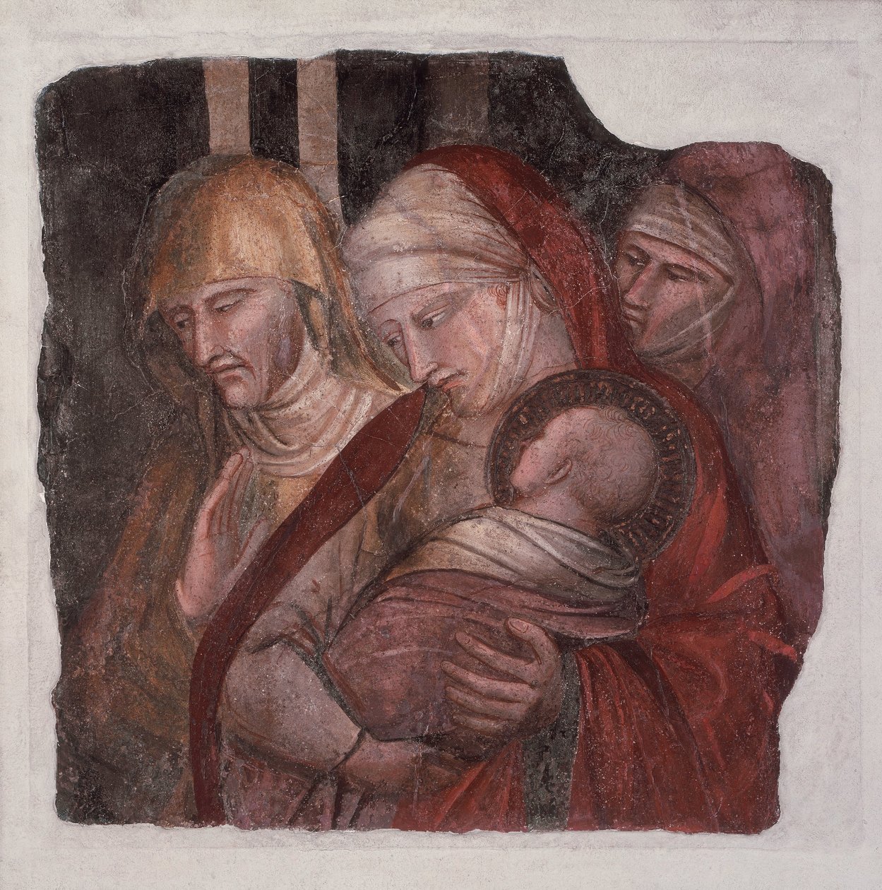 Het Kind St. Johannes de Doper gepresenteerd aan Zacharias door Arentino Spinello