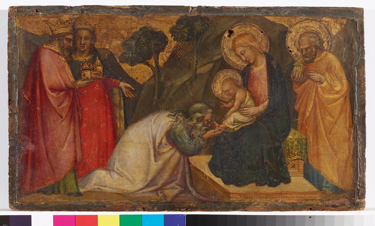 Aanbidding der Wijzen door Aretino Luca Spinello or Spinelli