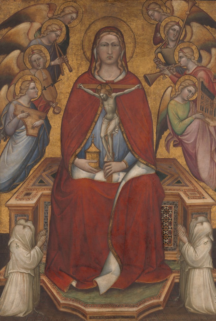 Heilige Maria Magdalena met een Kruisbeeld, ca. 1395-1400 door Aretino Luca Spinello or Spinelli